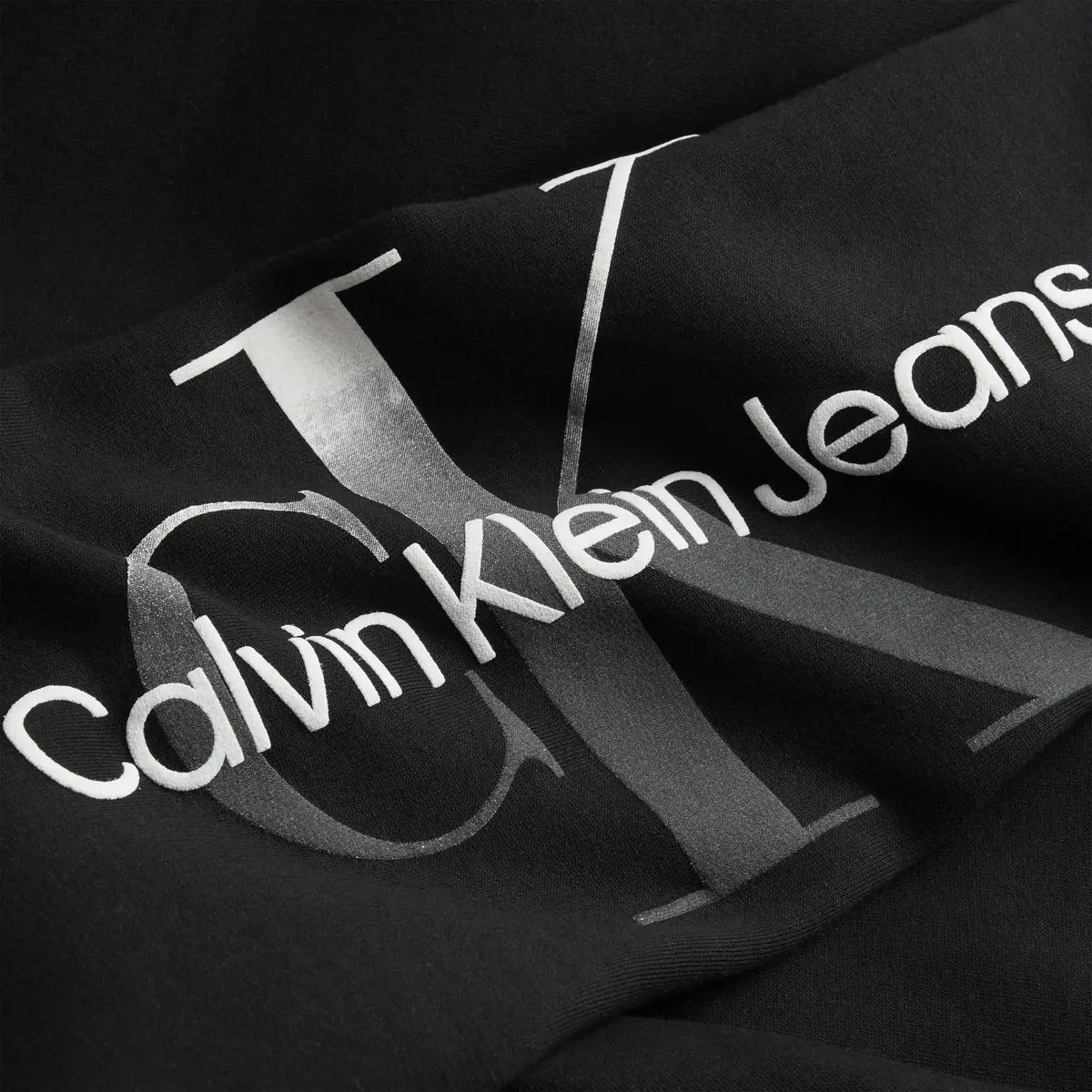Calvin Klein GRADIENT MONOLOGO HO Kadın Siyah Hoodie