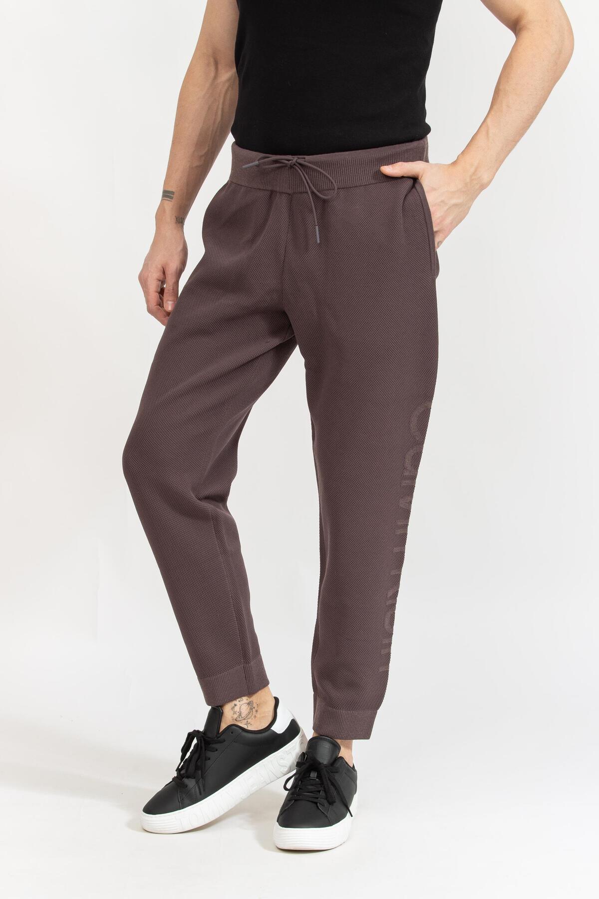 Calvin Klein PW - SWEATER PANT, BA4 Erkek Kahverengi Eşofman Altı