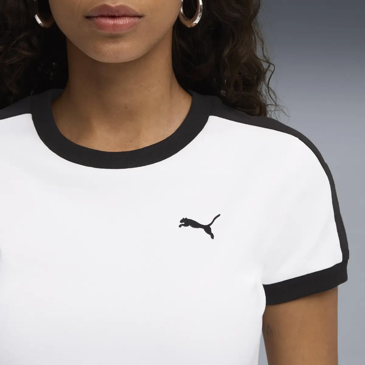 Puma T7 Slim Tee Beyaz Kadın T-Shirt