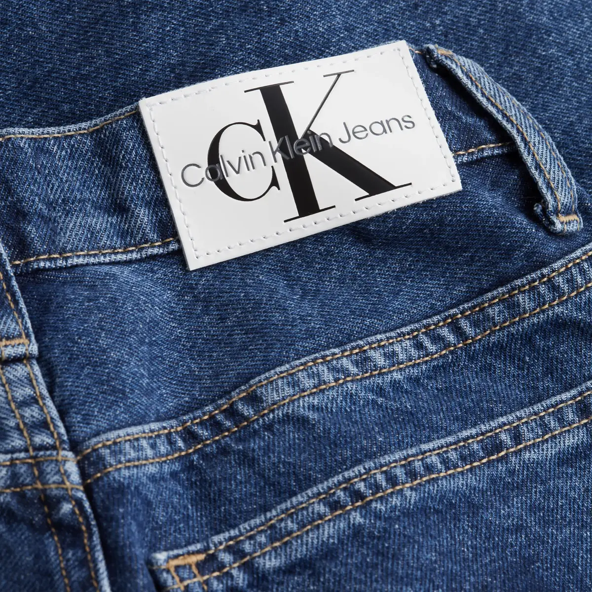 Calvin Klein MOM JEAN Kadın Mavi Kot Pantolon