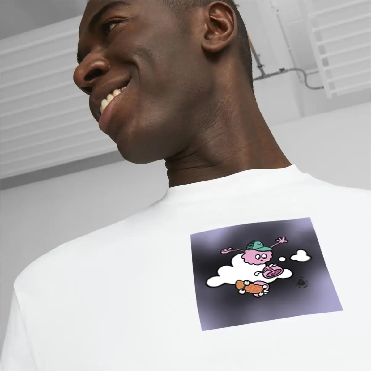 PUMA X 8ENJAMIN Tee Beyaz Erkek T-Shirt