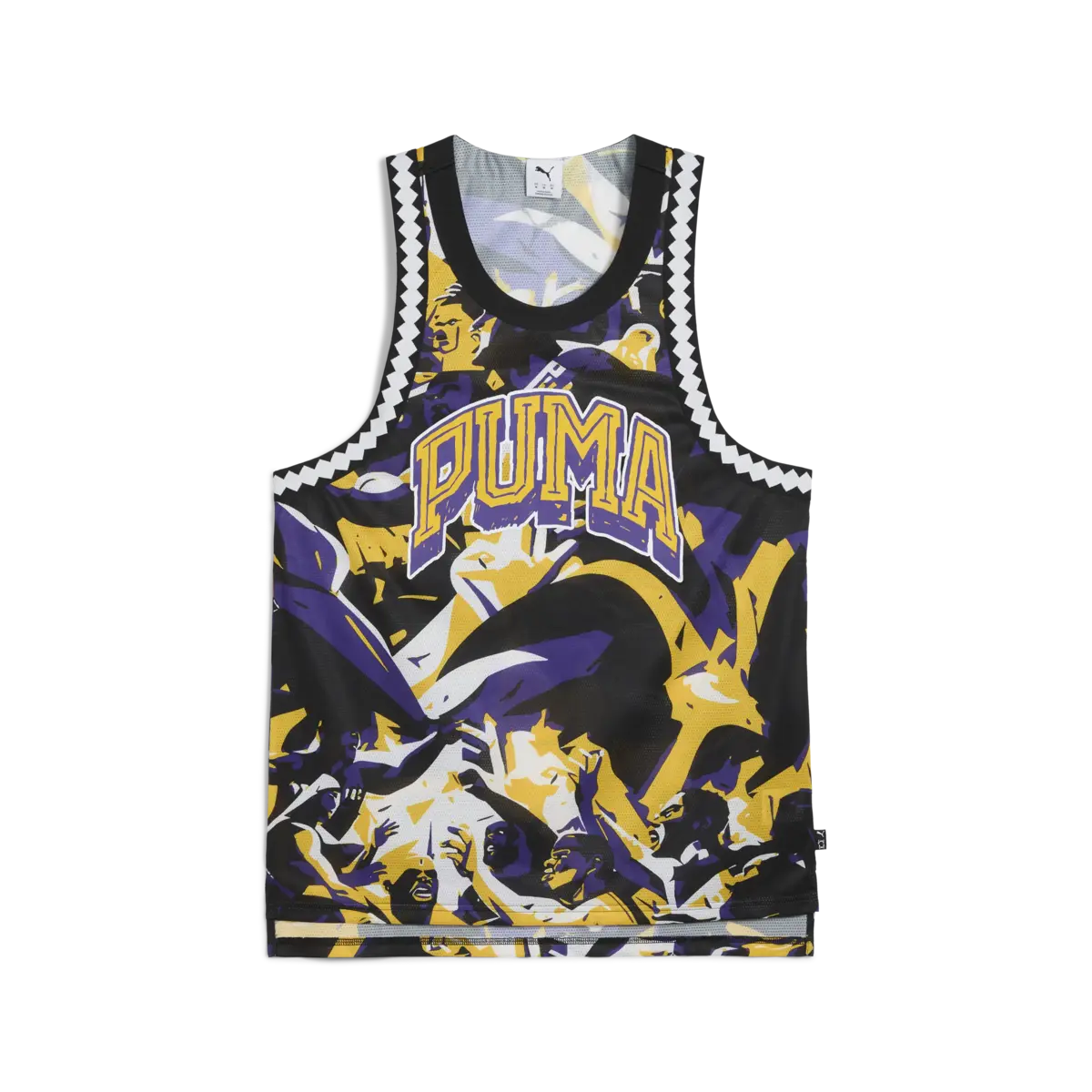 Puma Rival Rage AOP Mesh Tank Çok Renkli Erkek Basketbol Forması