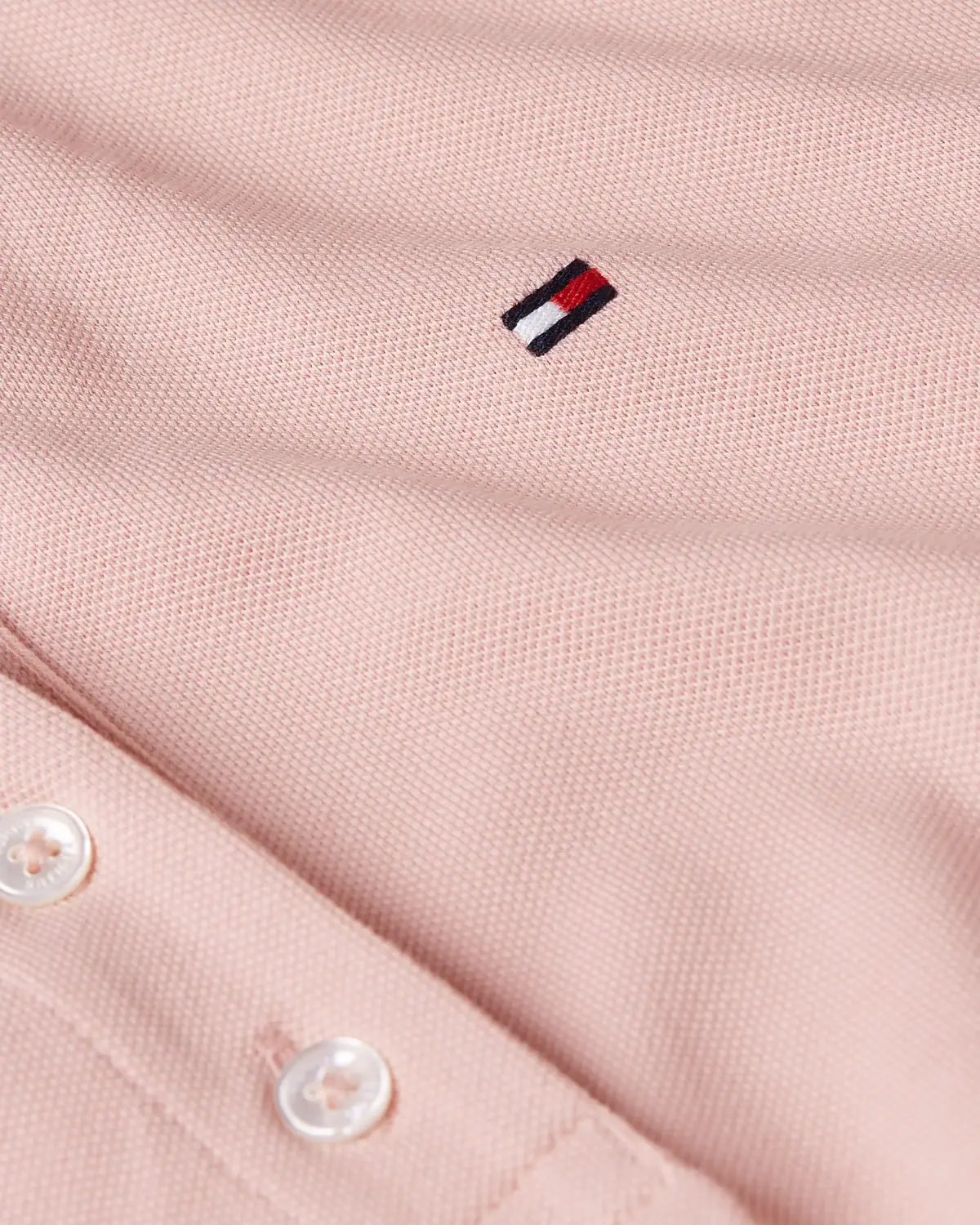 Tommy Hilfiger 1985 SLIM PIQUE POLO, TQN Pembe Kadın Elbise-Etek