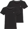 Calvin Klein S/S CREW NECK 2PK Kadın Siyah T-Shirt