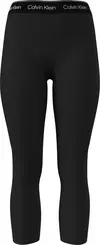 Calvin Klein MODERN SPORT HIGH RI, UB1 Siyah Kadın Tayt