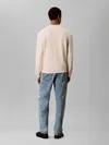 Calvin Klein LS EU 350TERRY MONOG, 67U Bej Erkek Sweatshirt