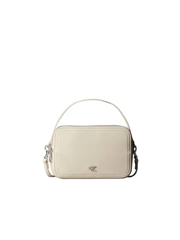 Calvin Klein CK HARDWARE CAMERA B, ACG Krem Kadın Çapraz Çanta