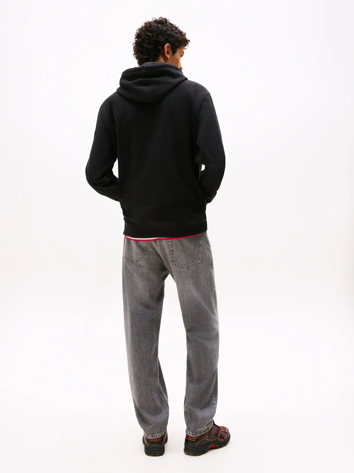 Tommy Hilfiger TJM REG RWB FLAG HOODIE Siyah Erkek Hoodie
