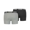 Puma PUMA BASIC BOXER 2P Gri-Siyah Erkek 2'li Boxer