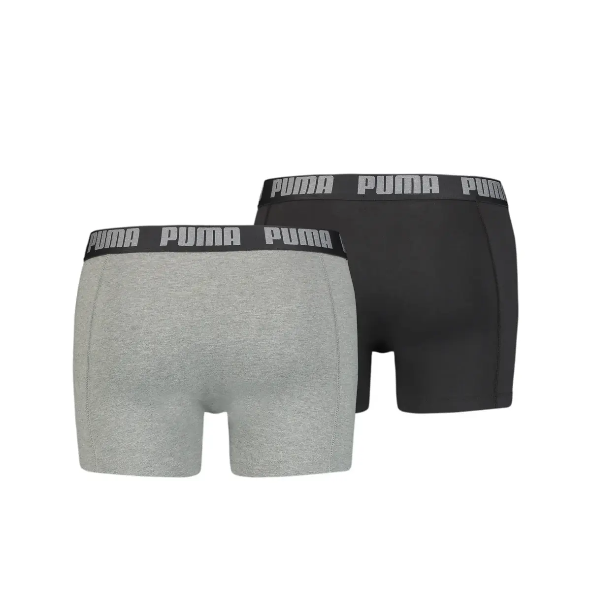 Puma PUMA BASIC BOXER 2P Gri-Siyah Erkek 2'li Boxer