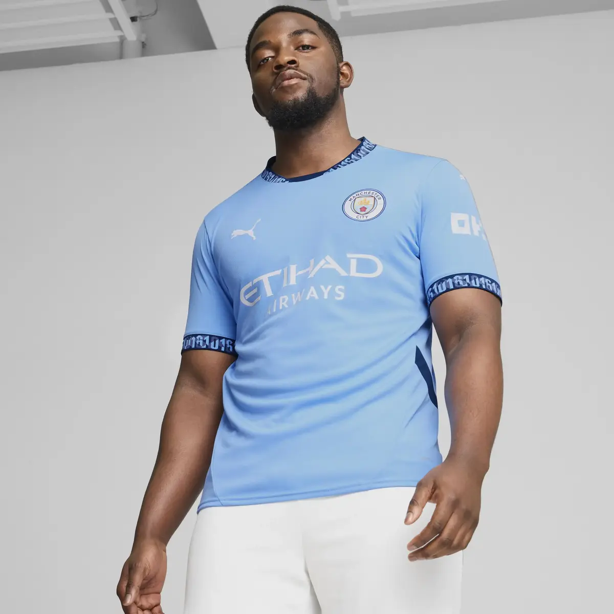 PUMA MCFC Home Jersey Replica Mavi Erkek Forma