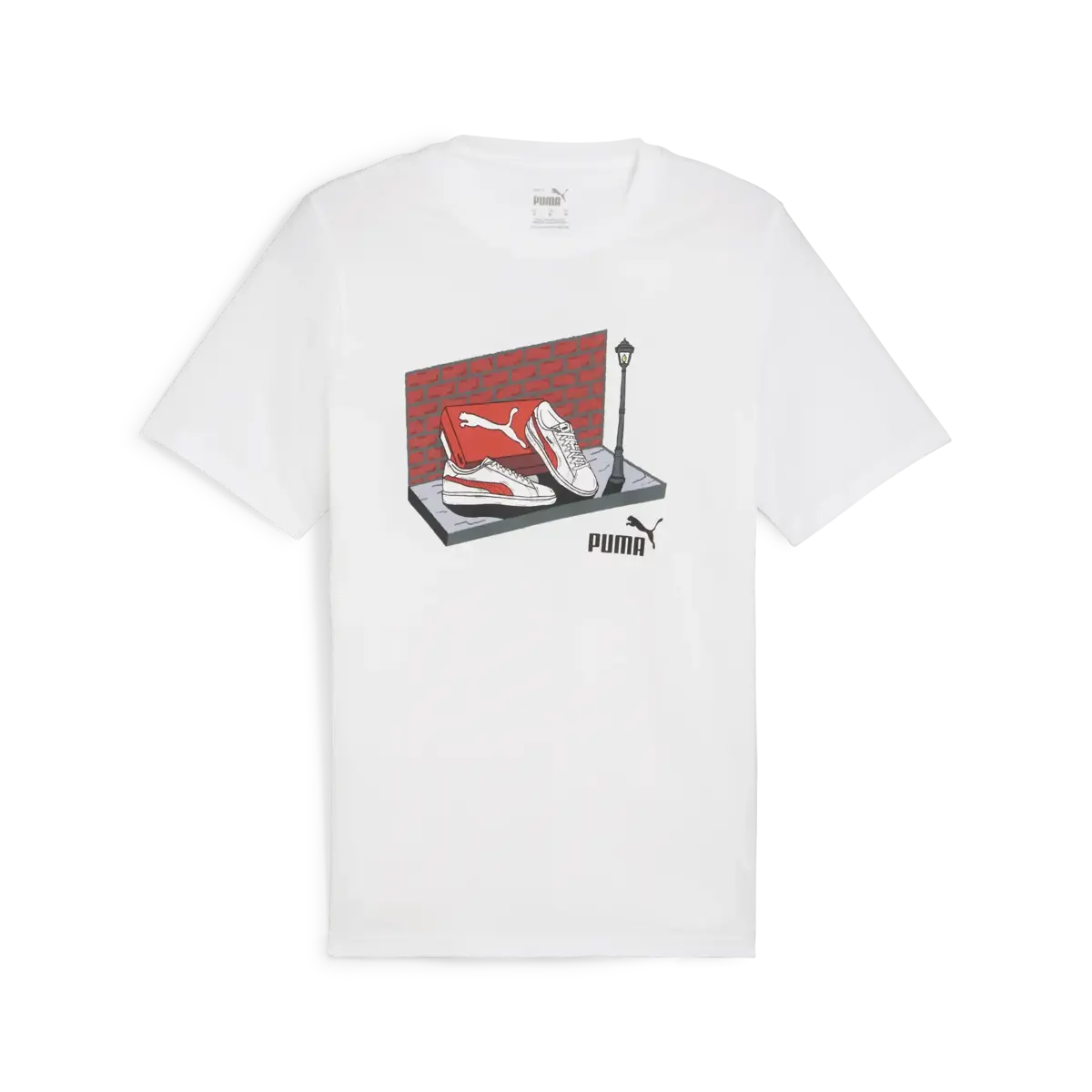 Puma GRAPHICS Sneaker Box Tee Beyaz Erkek T-Shirt & Polo