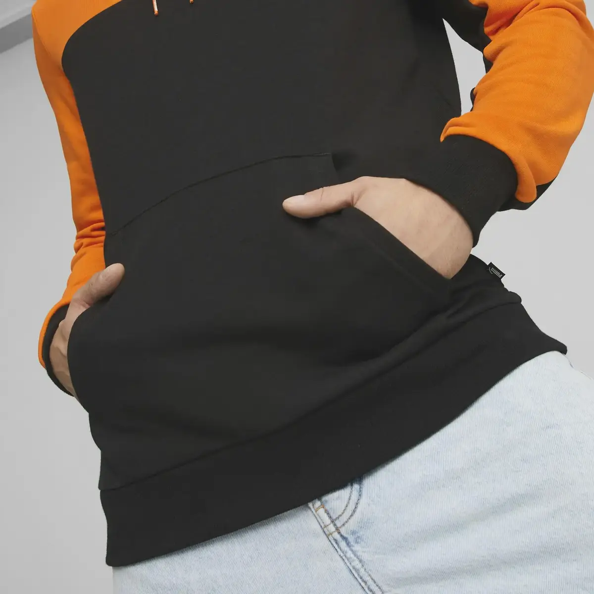 Puma ESS+ Block Hoodie TR Turuncu Erkek/Unisex Hoodie