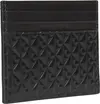 Calvin Klein EMBOSSED EMBLEM CARD CASE Erkek Siyah Cüzdan