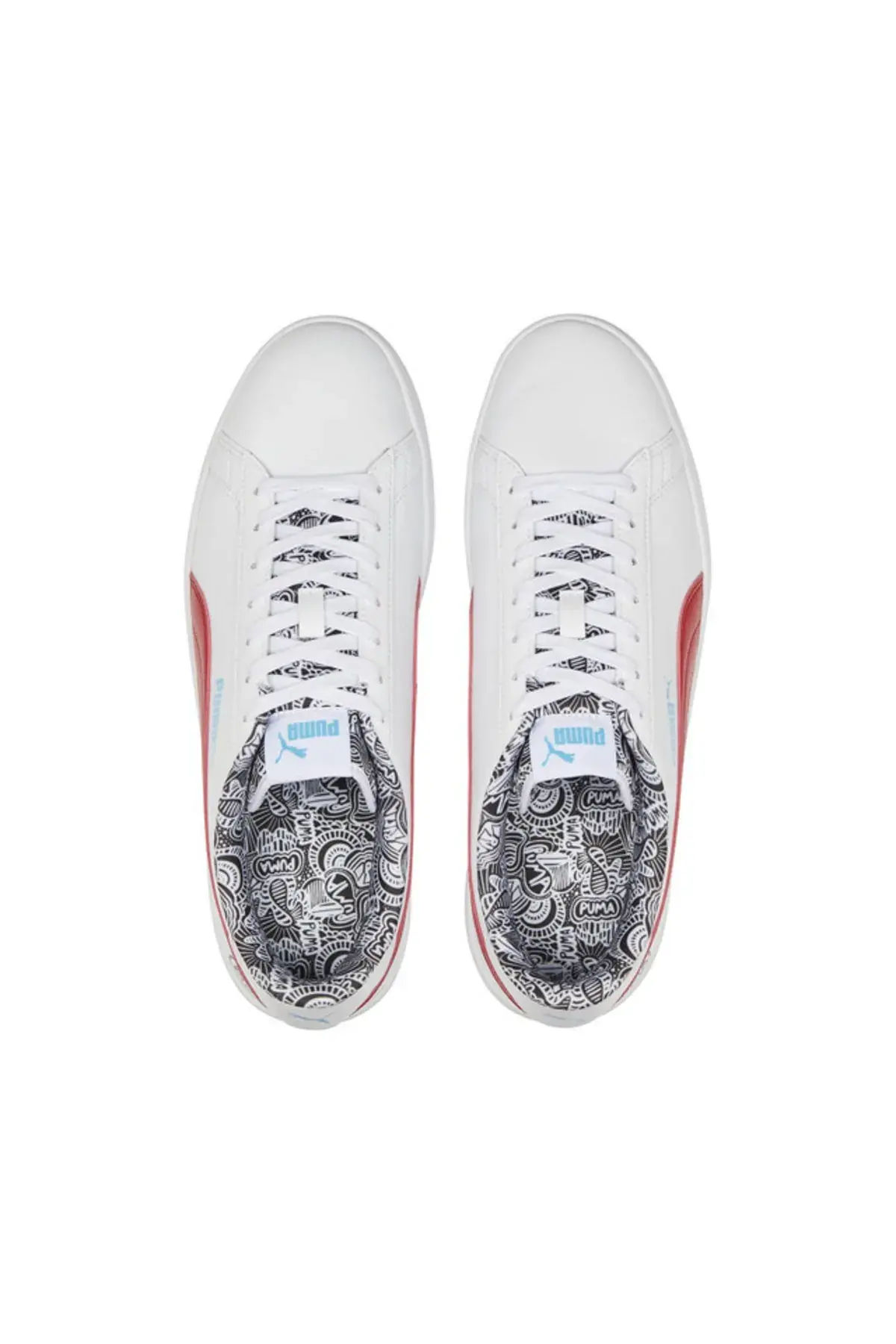 Puma Smash V2 Me Happy Beyaz Kadın Günlük Spor Ayakkabı