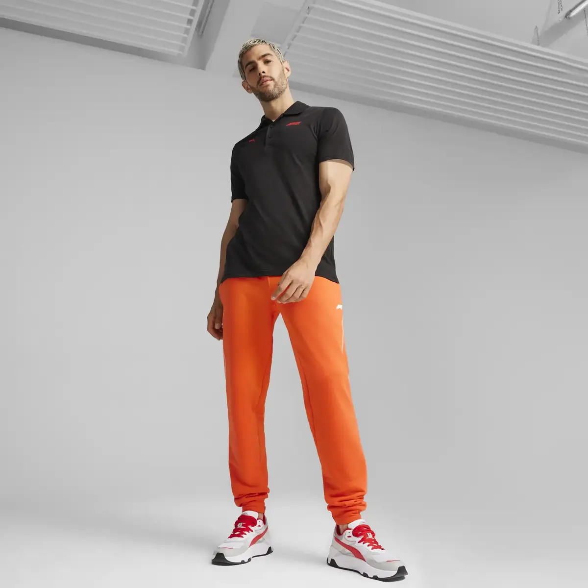 Puma F1 ESS Logo Polo Siyah Erkek T-Shirt