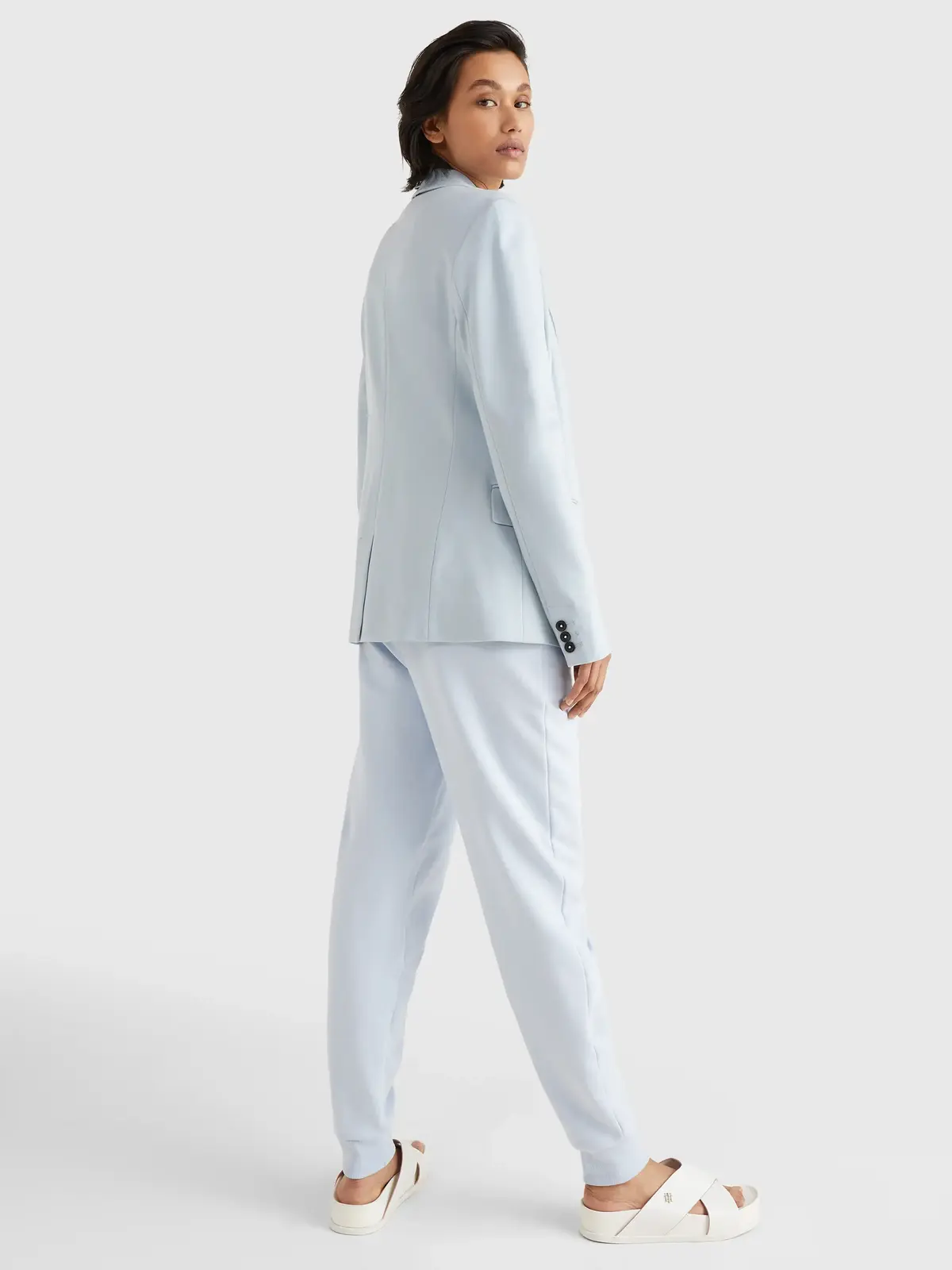 Tommy Hilfiger PUNTO MILANO EMBRO S Kadın Mavi Blazer