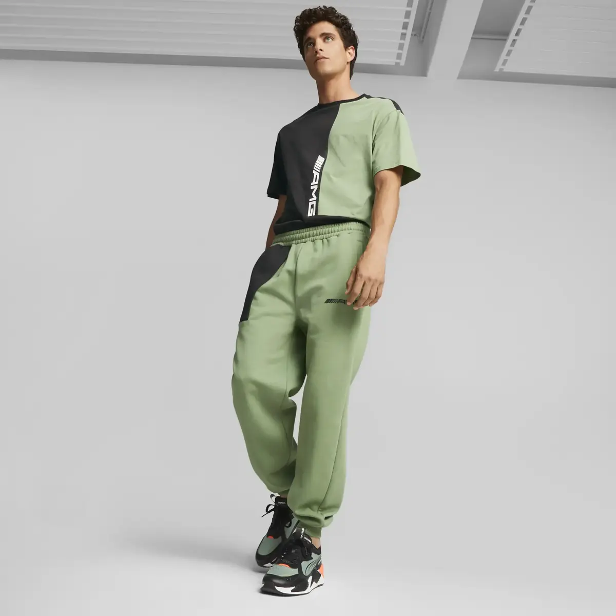 Puma AMG Statement Sweat Pants Yeşil Erkek Eşofman Altı