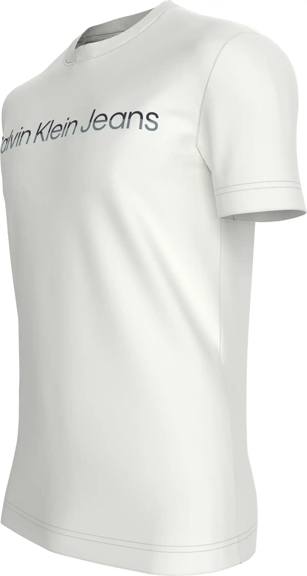 Calvin Klein MIXED INSTITUTIONAL, 0K4 Beyaz Erkek T-Shirt & Polo