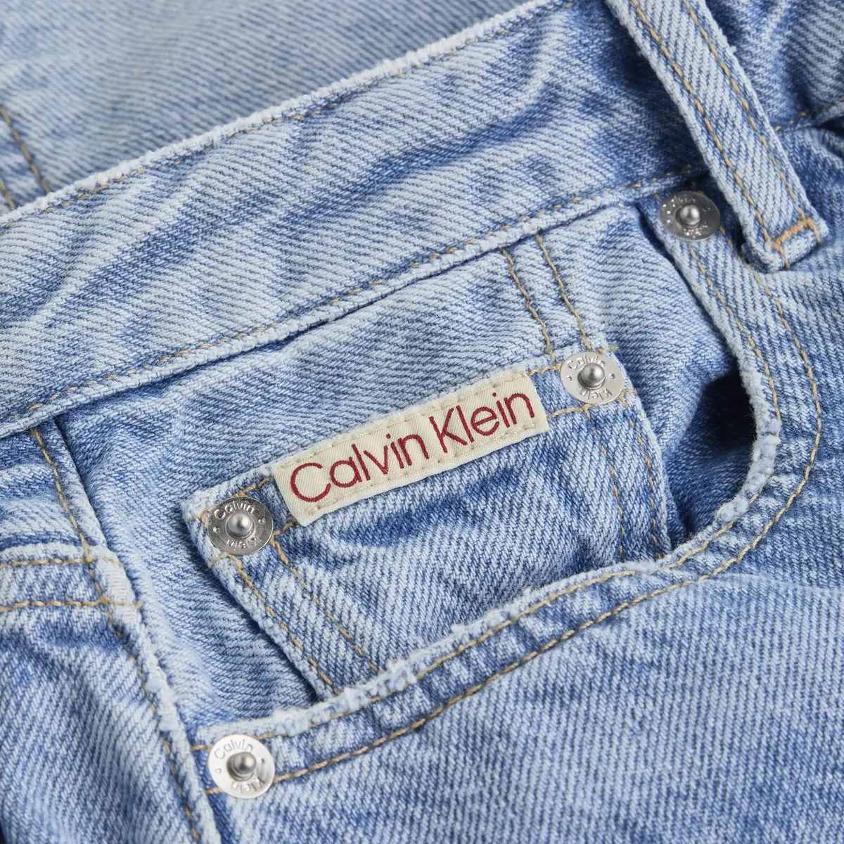 Calvin Klein MOM SHORT, 1AA Mavi Kadın Şort