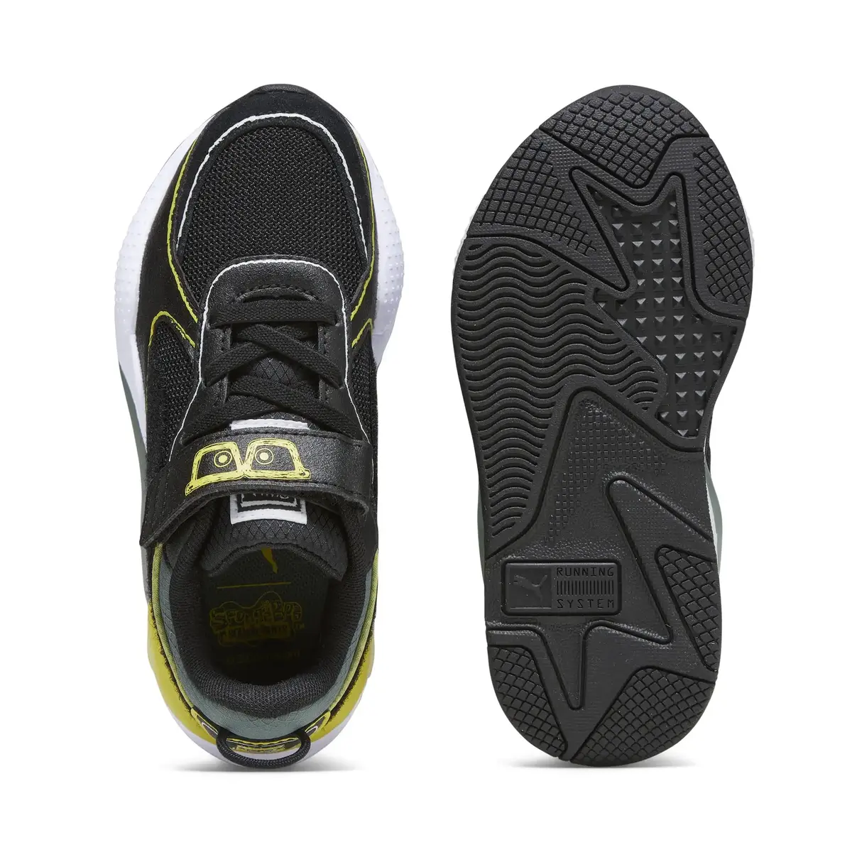 Puma RS-X Spongebob PS Siyah Çocuk Günlük Spor Ayakkabı