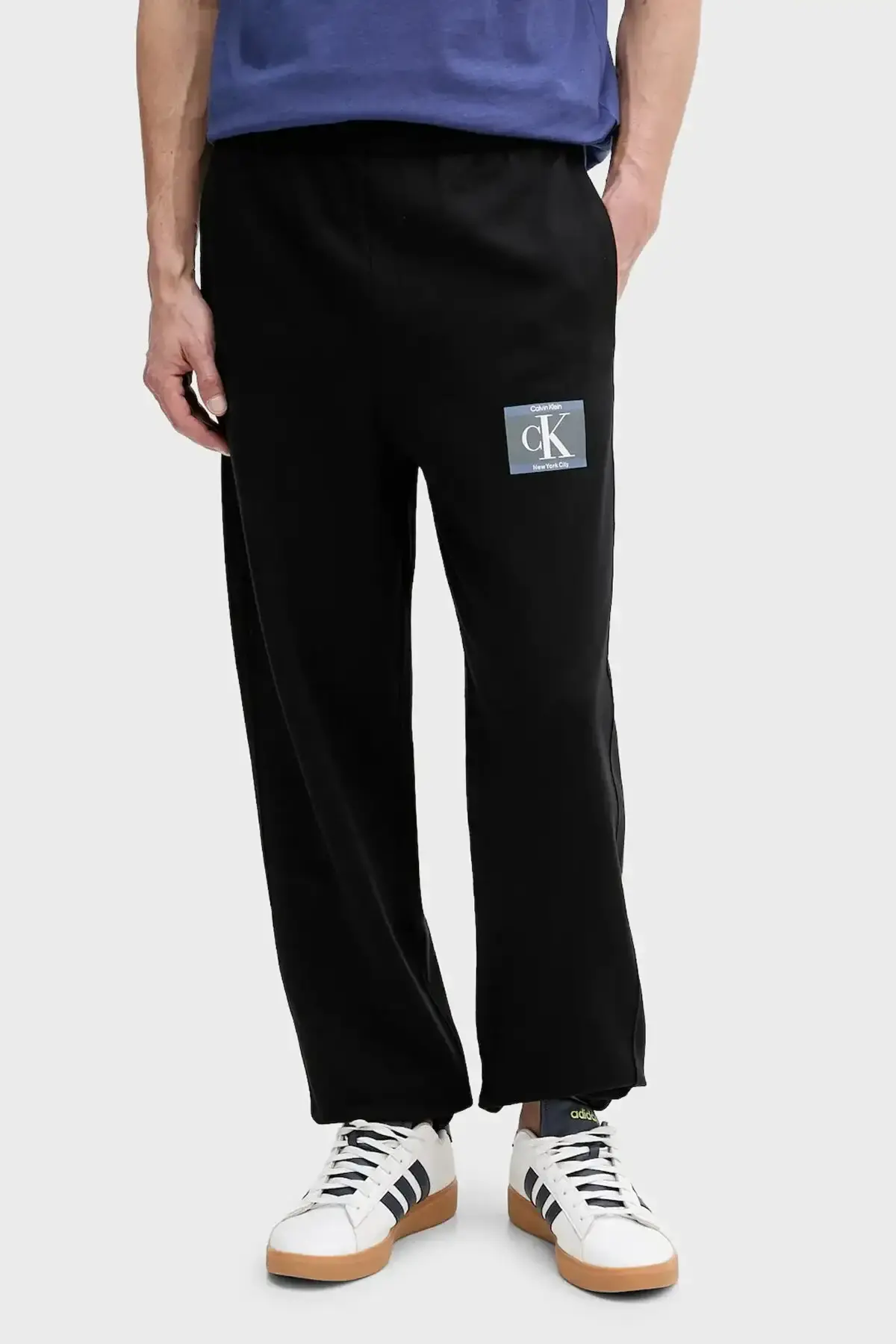Calvin Klein EU 350TERRY SP GRAPHIC JOGGER Siyah Erkek Pantolon
