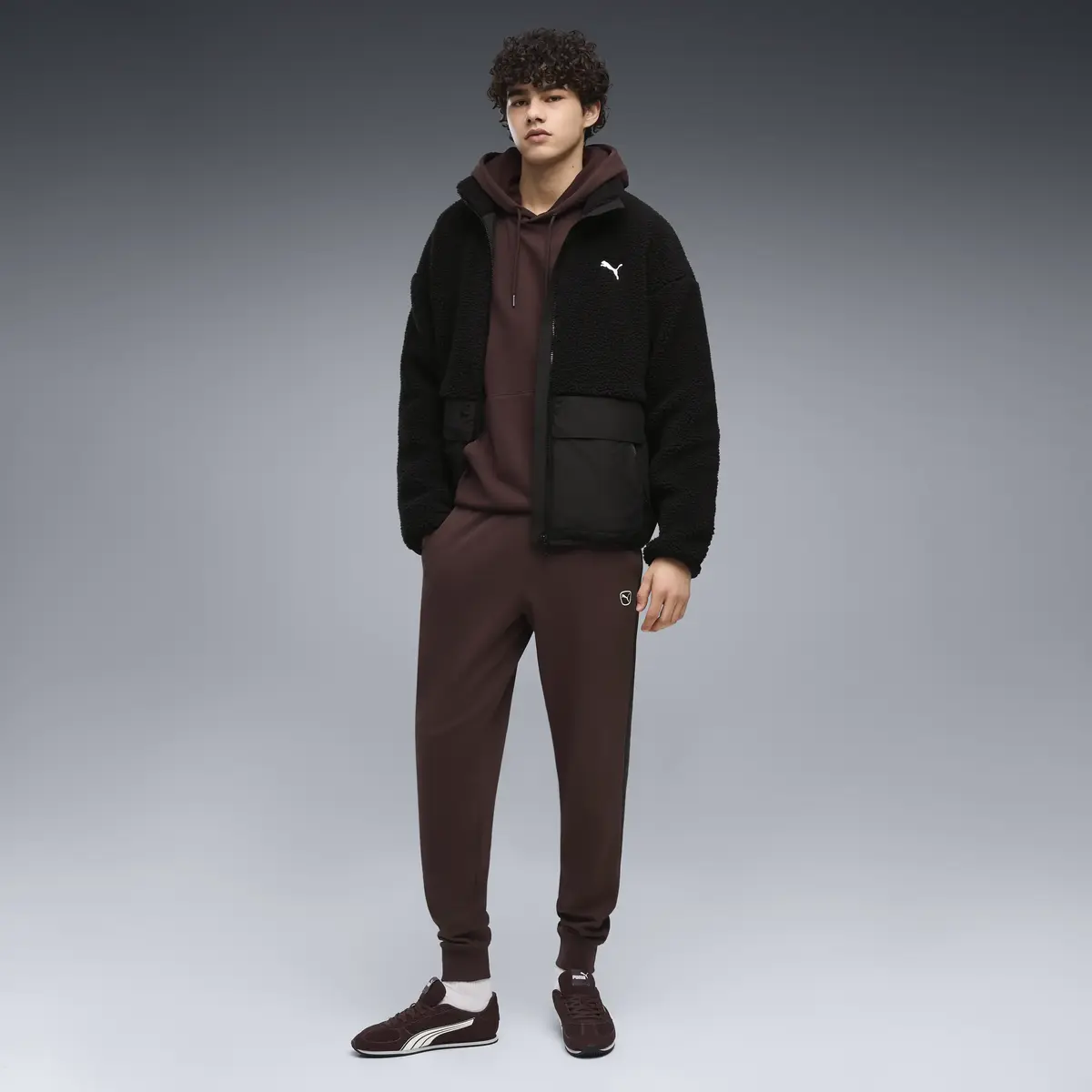 PUMA ESS ELEVATED Sweatpants Kahverengi Erkek Eşofman Altı