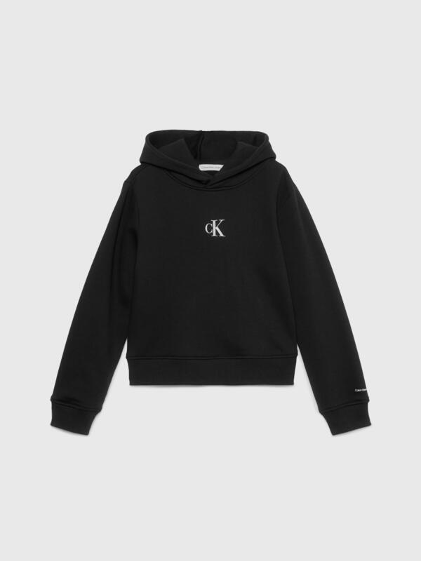 Calvin Klein CK LOGO BOXY HOODIE Kadın Siyah Hoodie