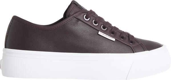 Calvin Klein VULC FLATF LACE UP LTH CK Mor Kadın Günlük Spor Ayakkabı