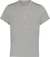 Calvin Klein MODAL S/S HENLEY, P7A Gri Erkek T-Shirt & Polo