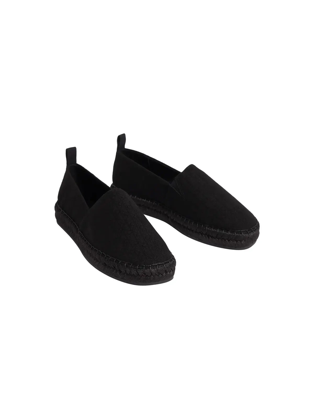 Calvin Klein OBLIQUE ESPADRILLE Siyah Kadın Espadril