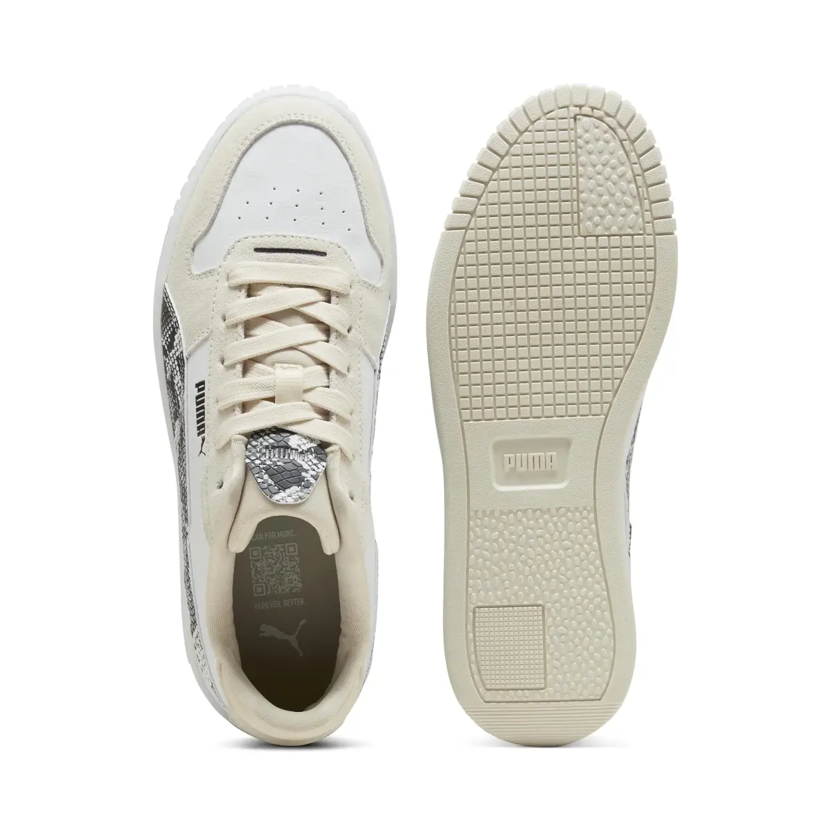 PUMA Carina Street Snake Chic Beyaz Kadın Günlük Spor Ayakkabı
