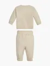 Calvin Klein MONOGRAM CN SWEATSHI Bebek Krem Eşofman Takımı