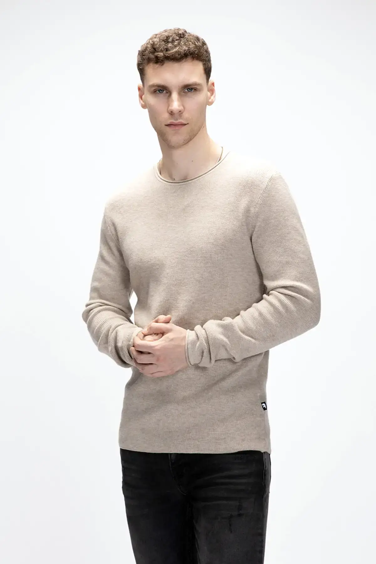 BAD BEAR TENDER JUMPER Erkek Bej Triko Kazak