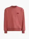 Calvin Klein SHRUNKEN BADGE CREW Erkek Kırmızı Sweatshirt