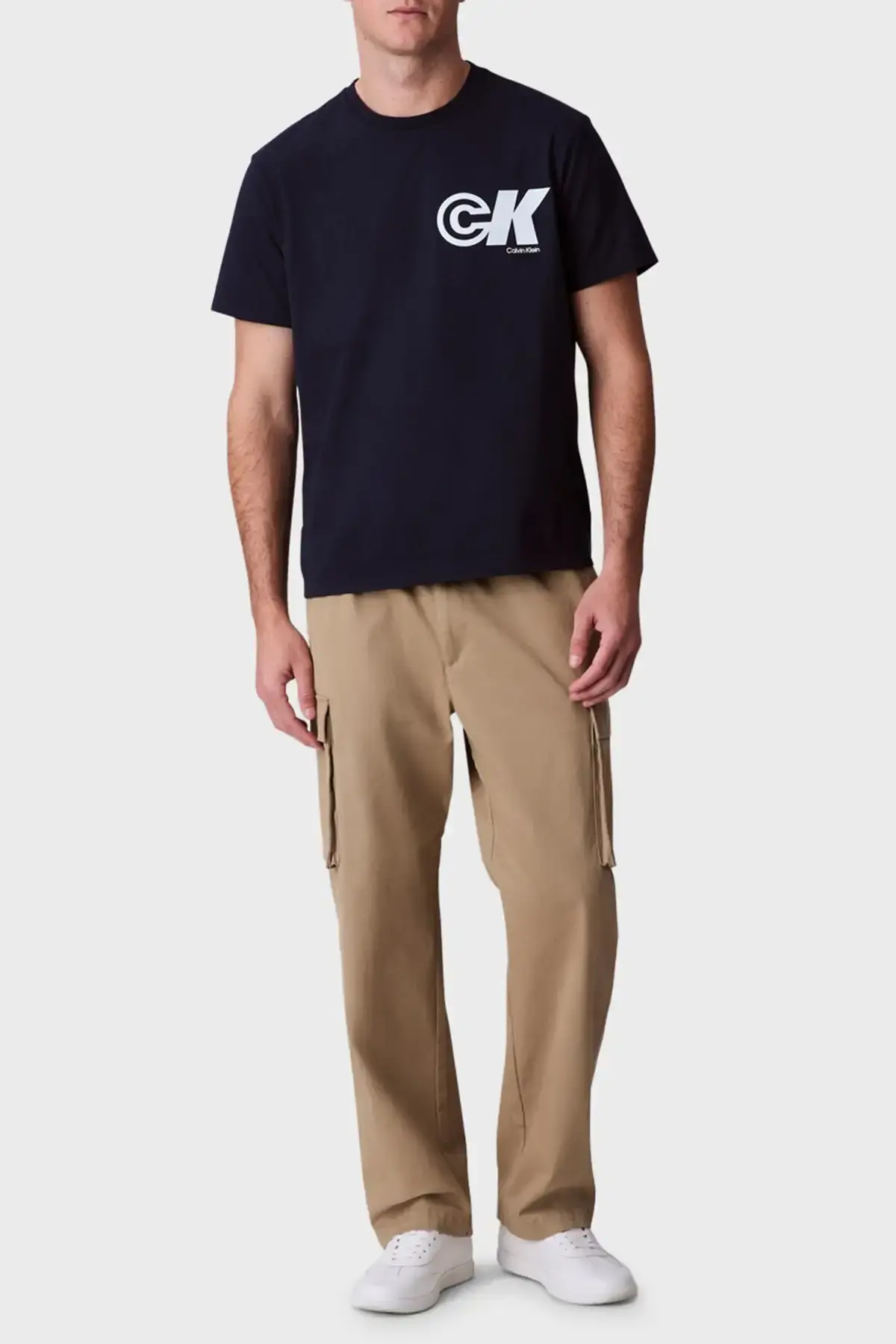 Calvin Klein SS 20S CK SPORT LOGO GRAPHIC TEE Antrasit Erkek Tişört