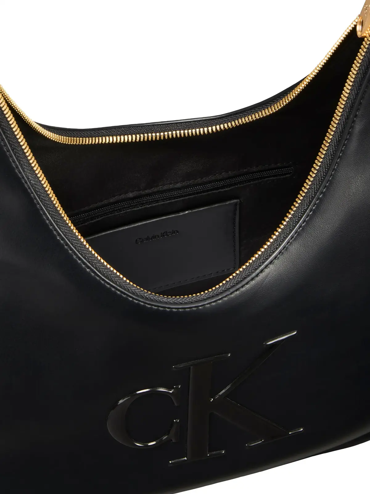 Calvin Klein BOLD CK CRESCENT BAG Siyah Kadın Omuz Çantası