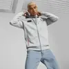 Puma MAPF1 Hooded Sweat Jacket Mercedes Mercedes Gri Erkek/Unisex Fermuarlı Hoodie