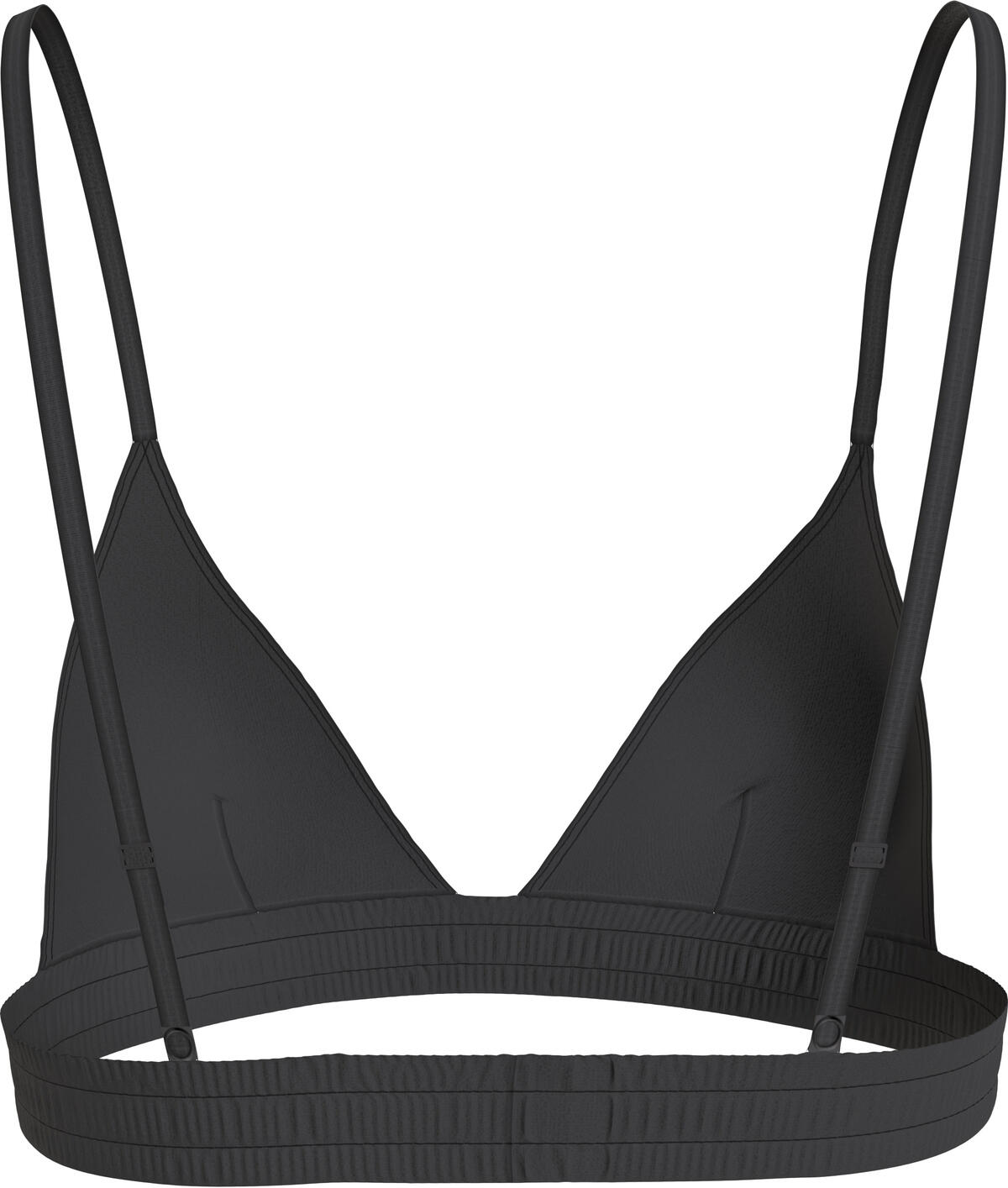 Calvin Klein FIXED TRIANGLE-RP Kadın Siyah Bikini Üstü