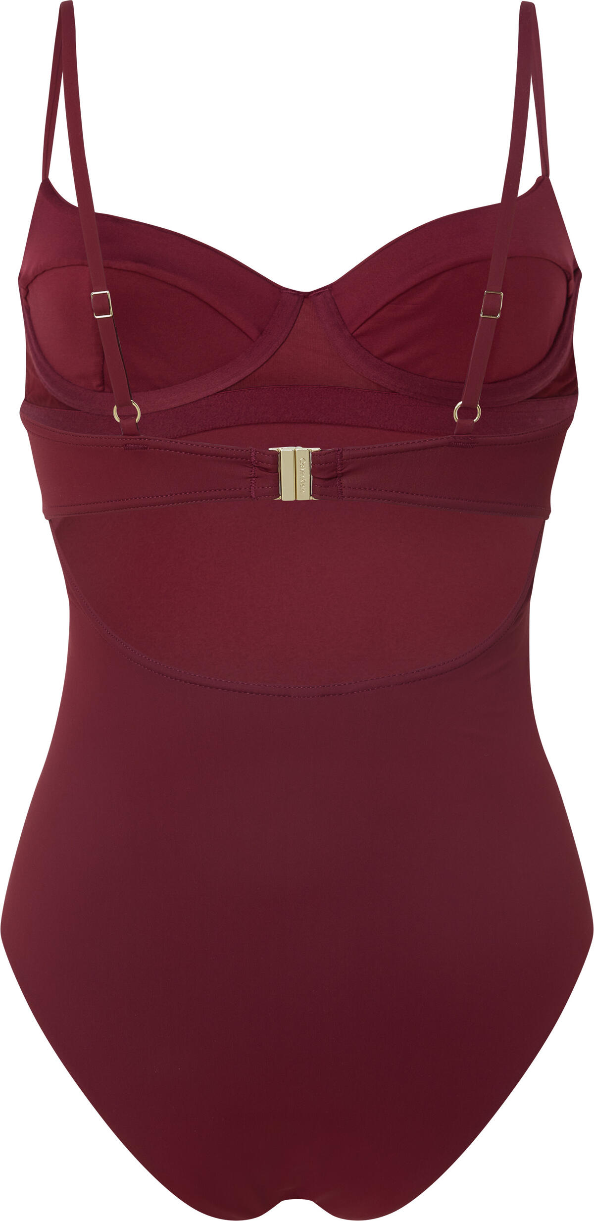 Calvin Klein BALCONETTE ONE PIECE Kadın Bordo Mayo