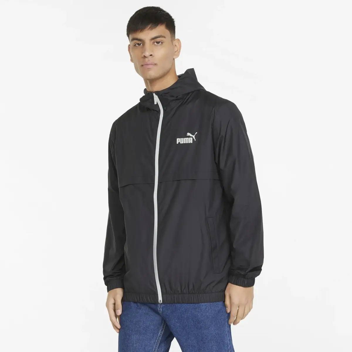 Puma ESS Solid Windbreaker Siyah Erkek/Unisex Rüzgarlık Ceket