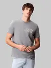 Calvin Klein SS 30S EU CK NY WORD Gri Erkek Tişört