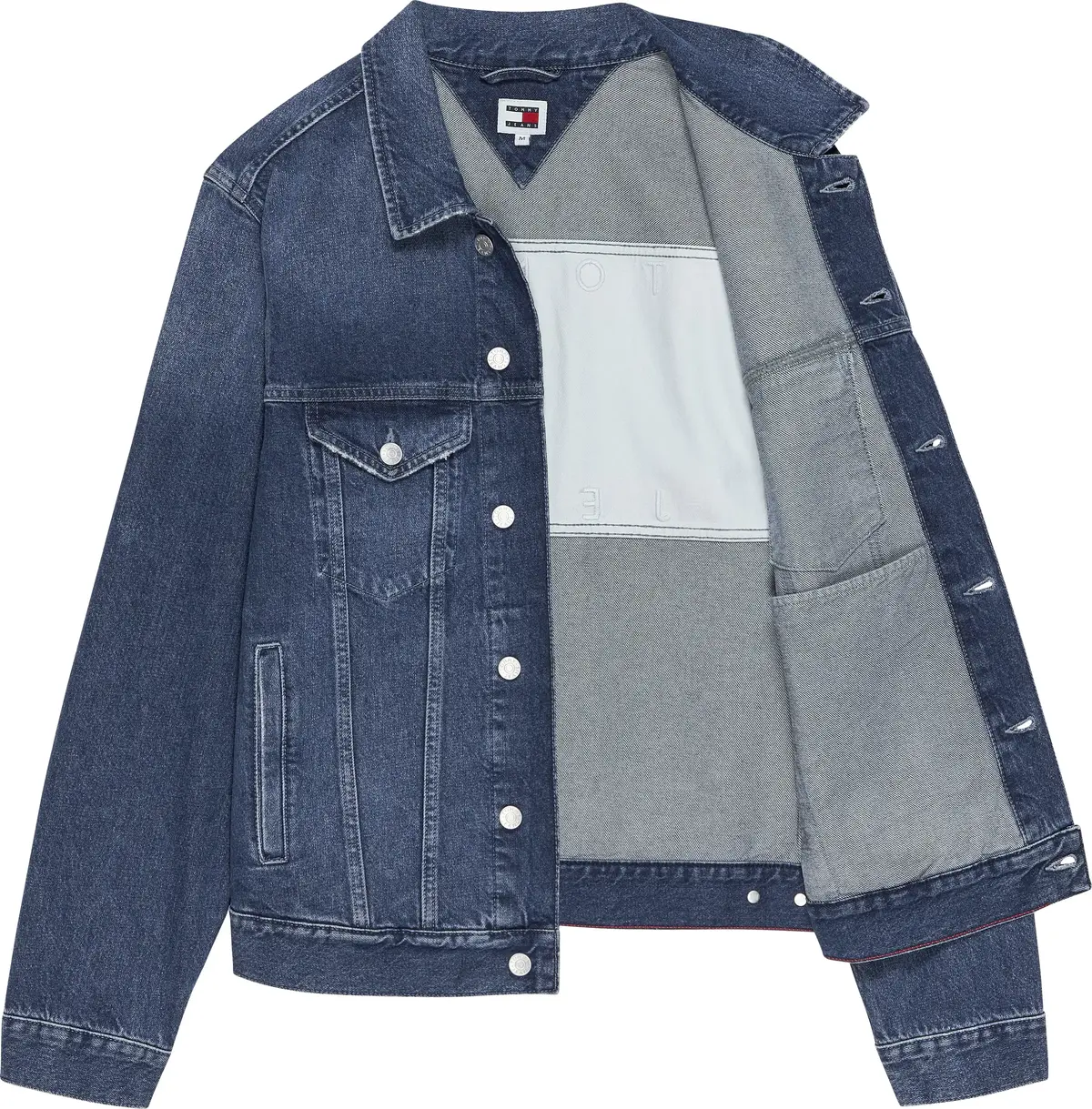 Tommy Hilfiger RYAN RGLR TRCKR JCKT Erkek Mavi Kot Ceket