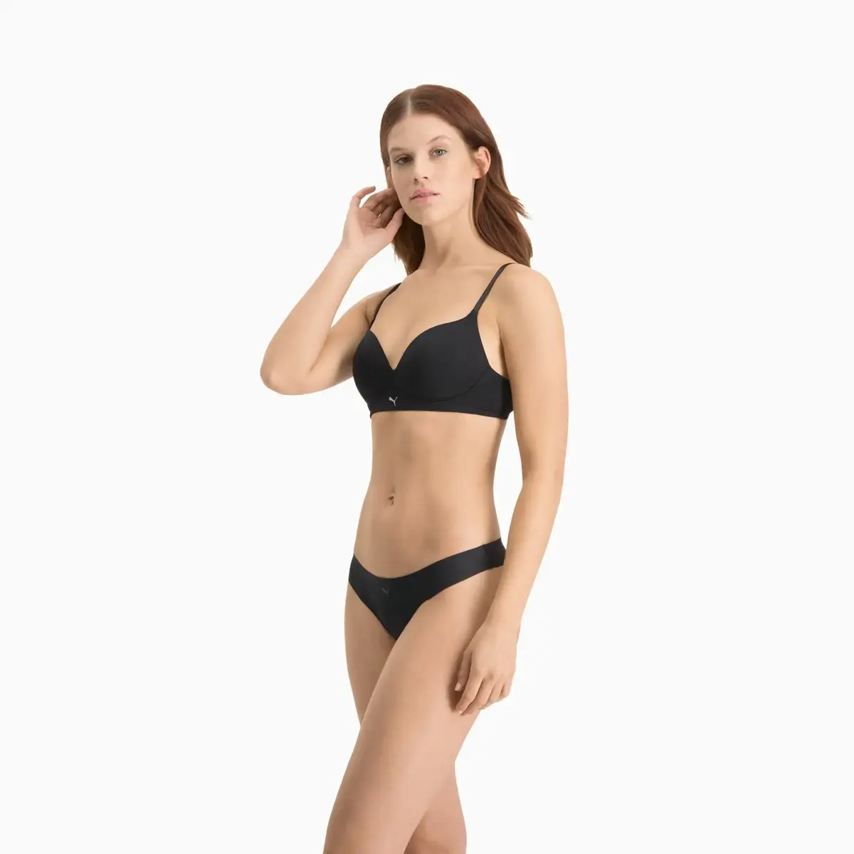 Puma PUMA WOMEN SEAMLESS STRING 2P PACK black Siyah Kadın 2'li Dikişsiz Tanga