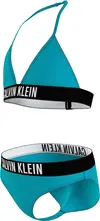 Calvin Klein TRIANGLE BIKINI SET Kadın Mavi Bikini Takımı