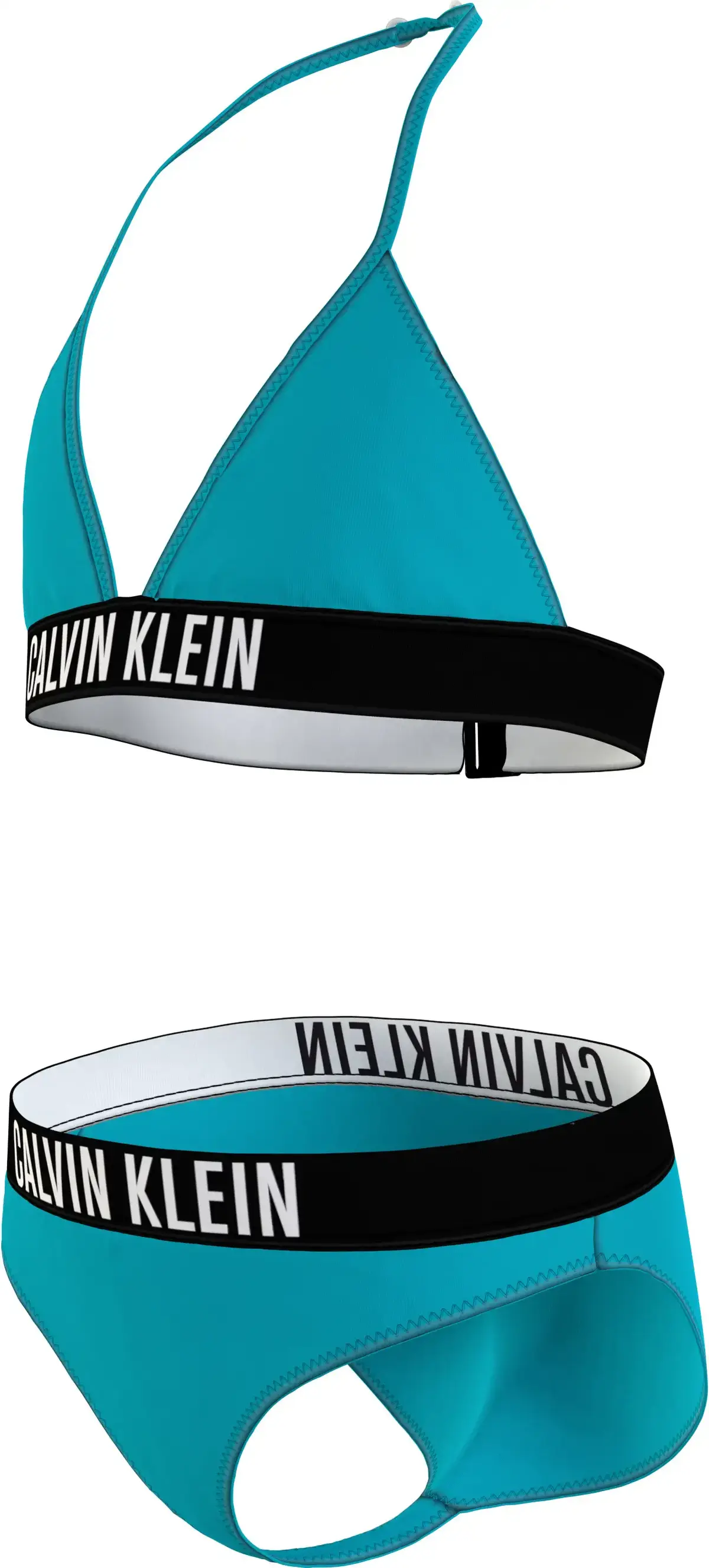 Calvin Klein TRIANGLE BIKINI SET Kadın Mavi Bikini Takımı