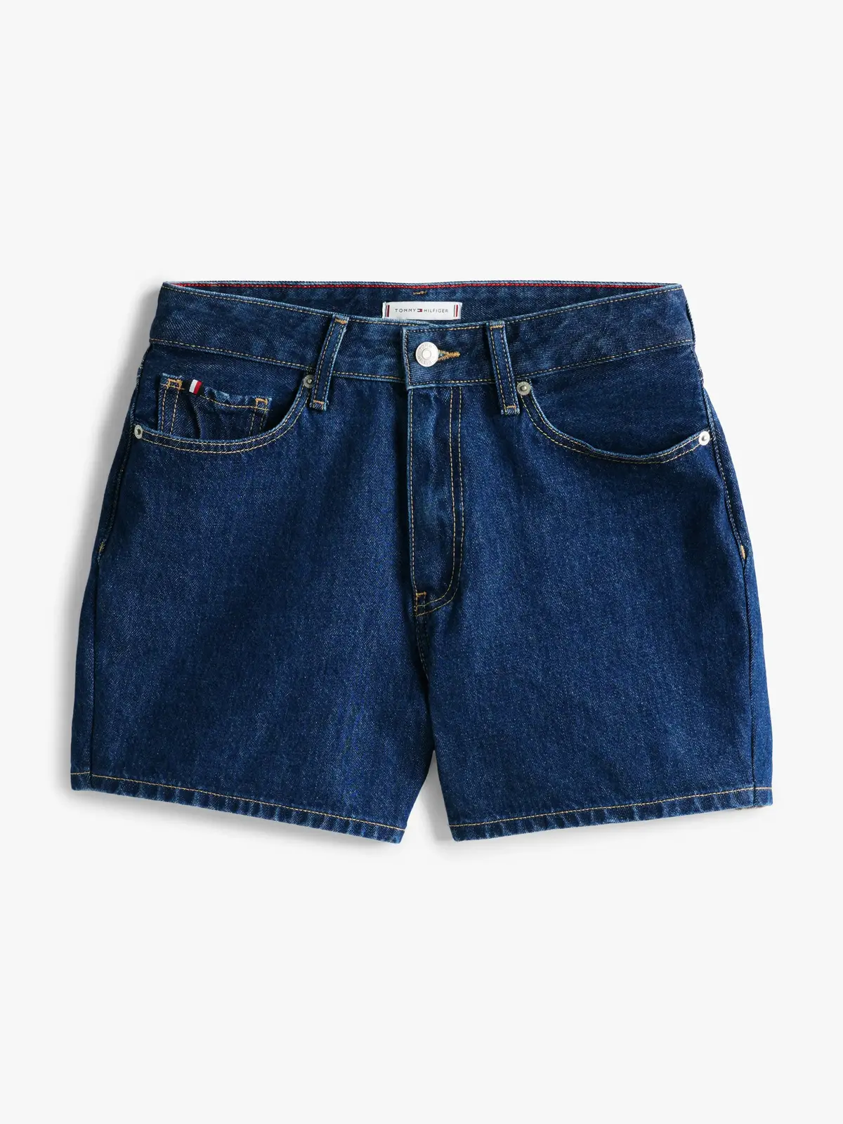 Tommy Hilfiger DNM MINI SHORT HW AC, 1A4 Mavi Kadın Şort