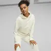 Puma CLASSICS Cropped Hoodie Beyaz Kadın Sweatshirt