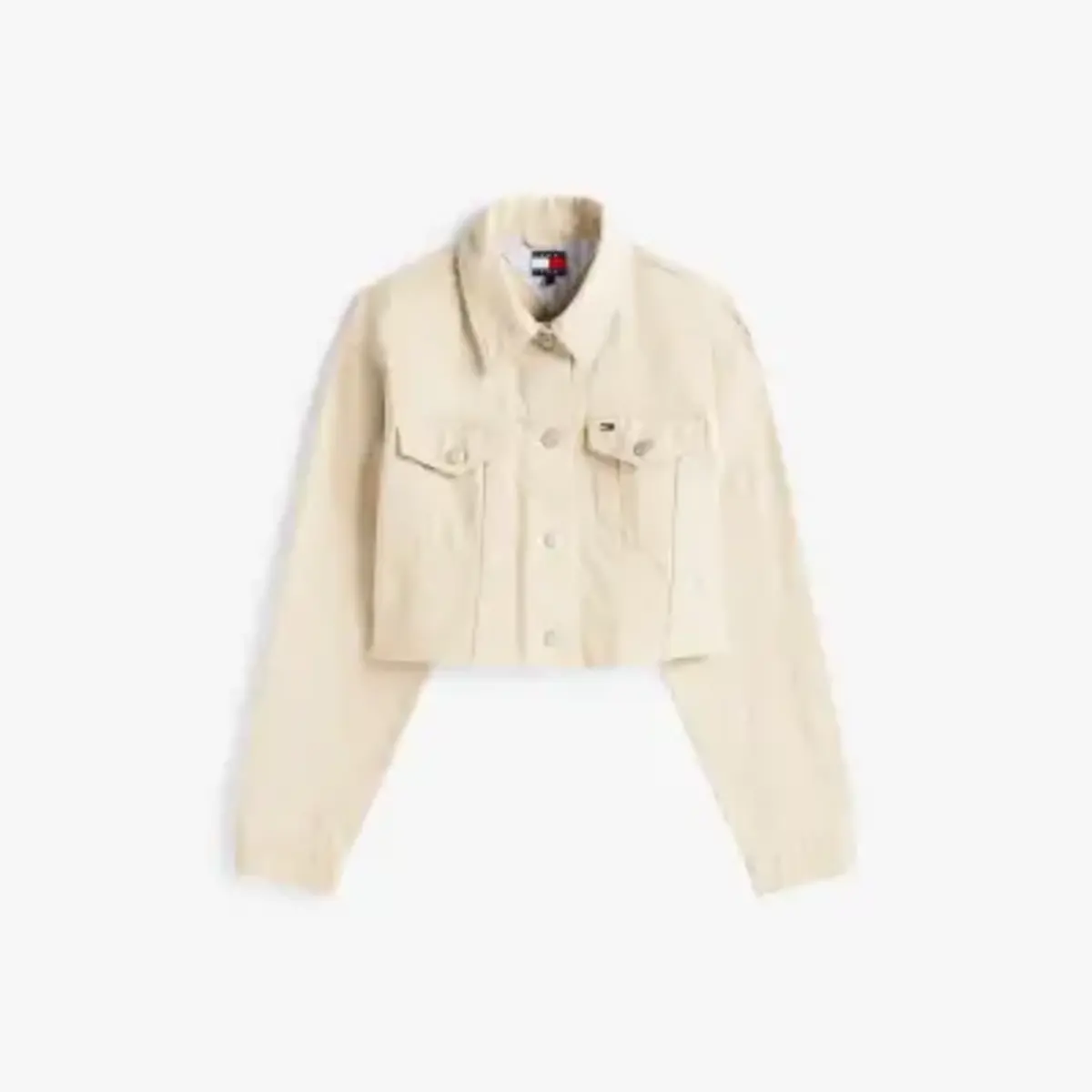 Tommy Hilfiger TJW FLAG TRUCKER JAC, RBV Bej Kadın Kot Ceket