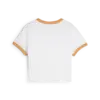 Puma DOWNTOWN Graphic Baby Tee Beyaz Kadın Tişört